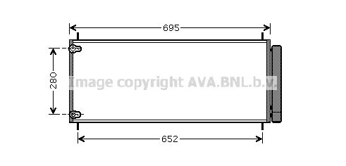 AVA QUALITY COOLING Kondensators, Gaisa kond. sistēma TO5406D